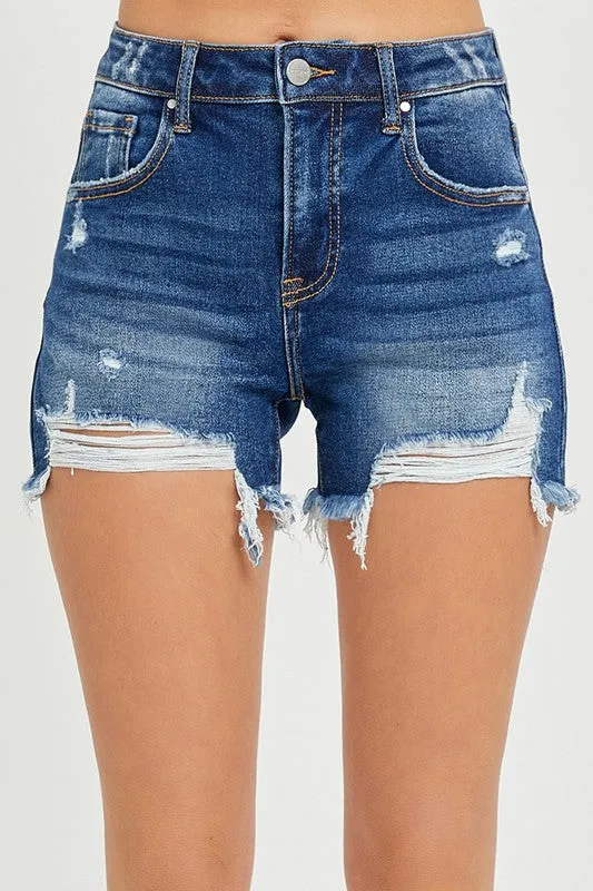 6093 HR Distressed Shorts