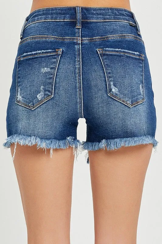 6093 HR Distressed Shorts