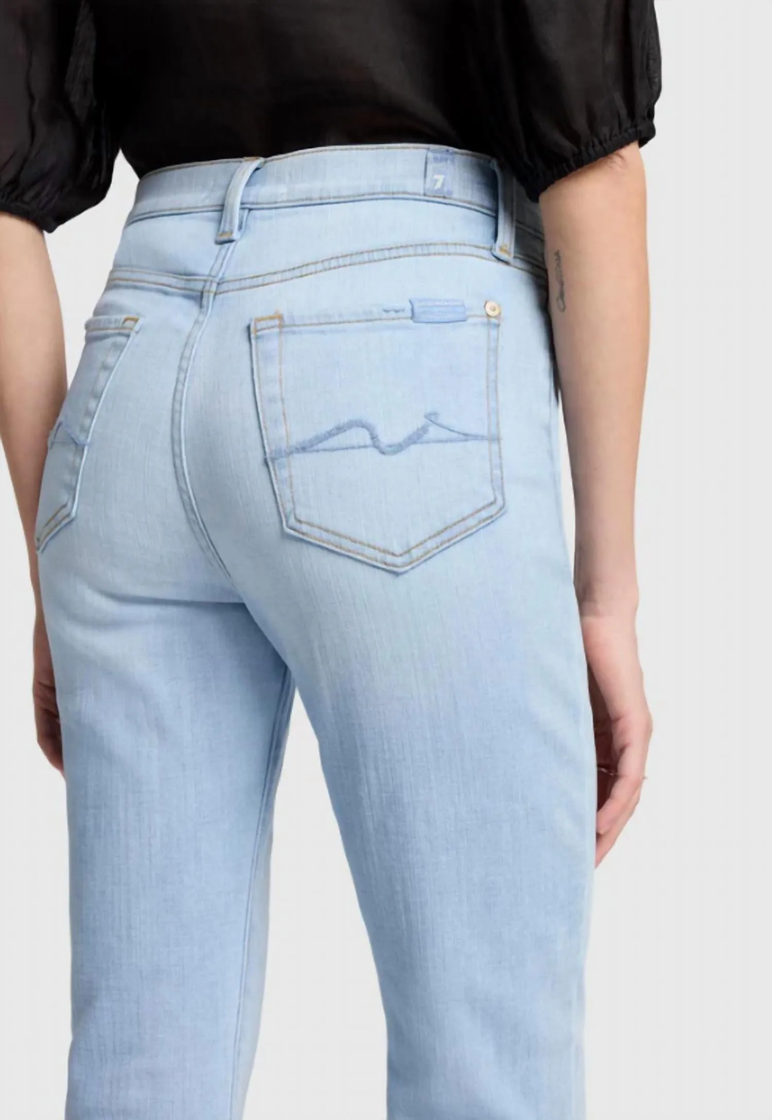 7 For All Mankind - Women's High Waist Slim Kick Jeans