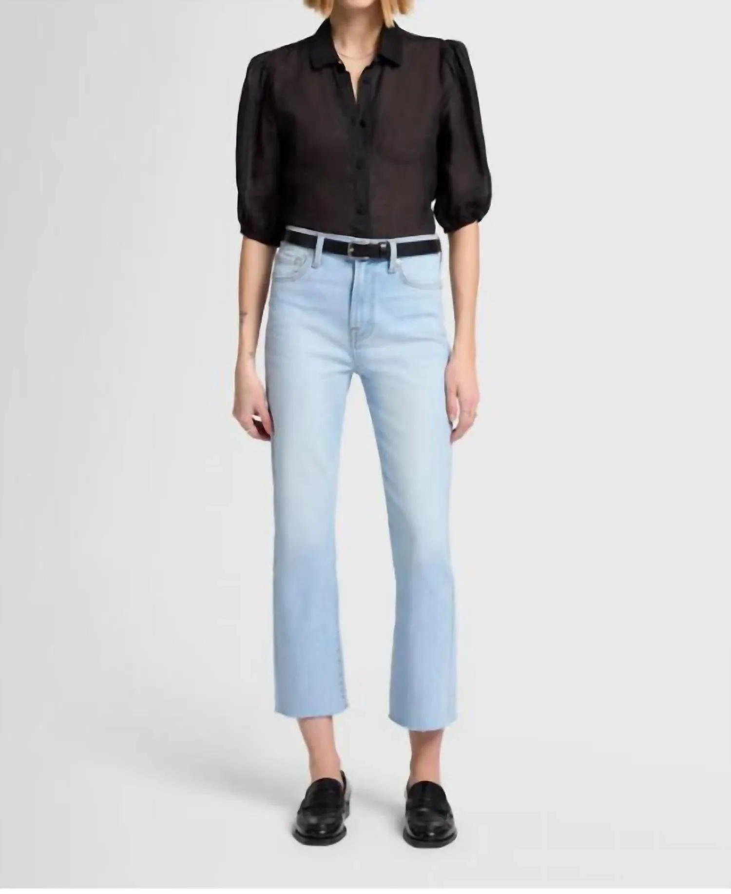 7 For All Mankind - Women's High Waist Slim Kick Jeans