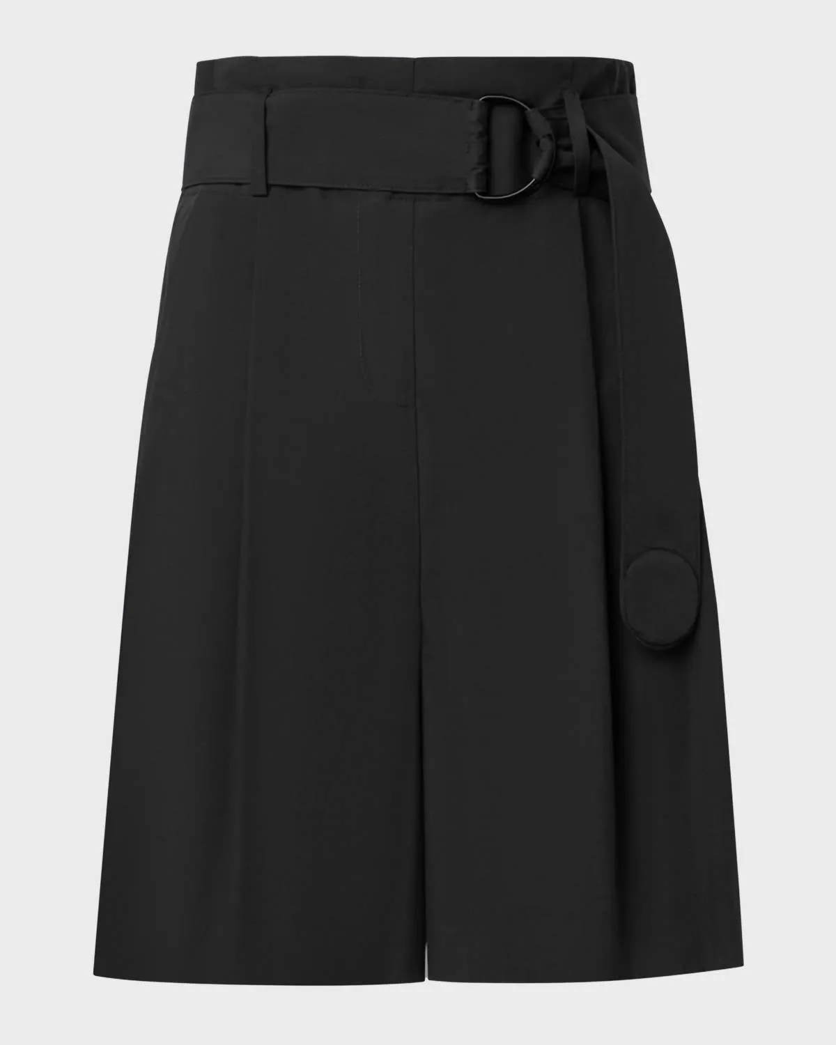 Akris Punto - Linen Fiorellina Belted Bermuda Shorts