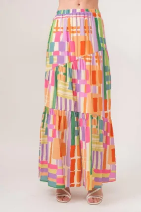 And The Why - Geo Tiered Skirt