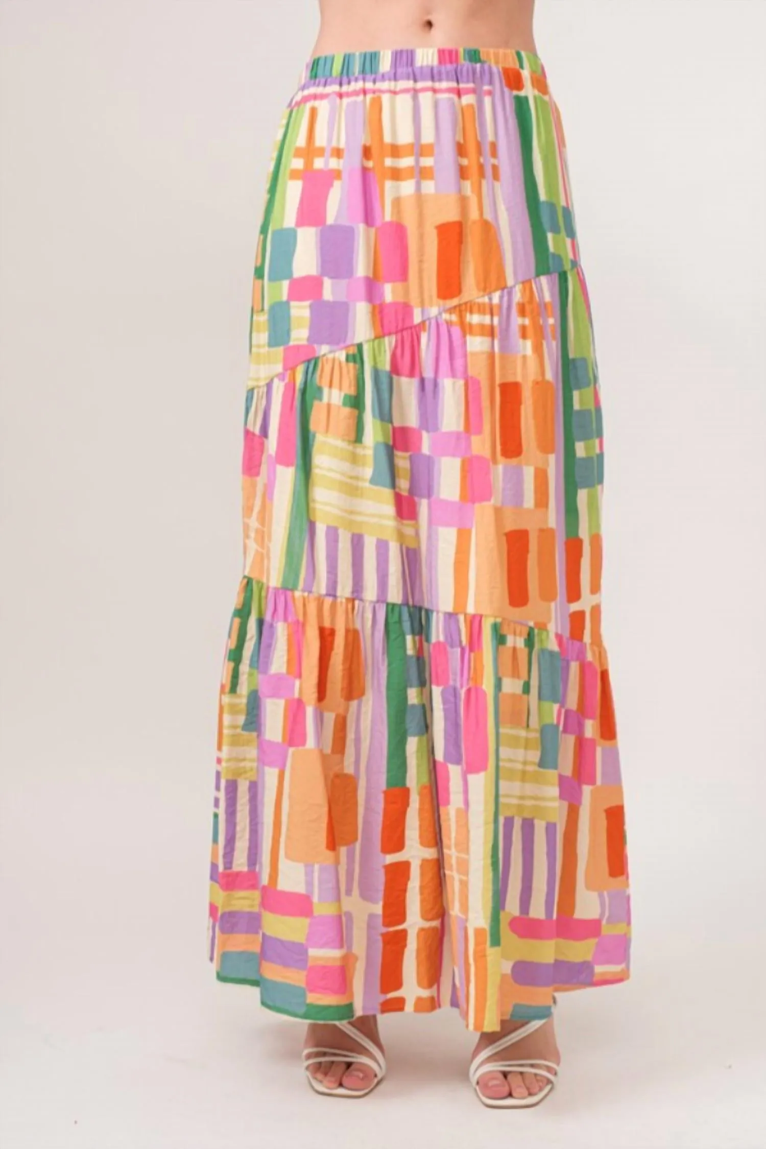 And The Why - Geo Tiered Skirt
