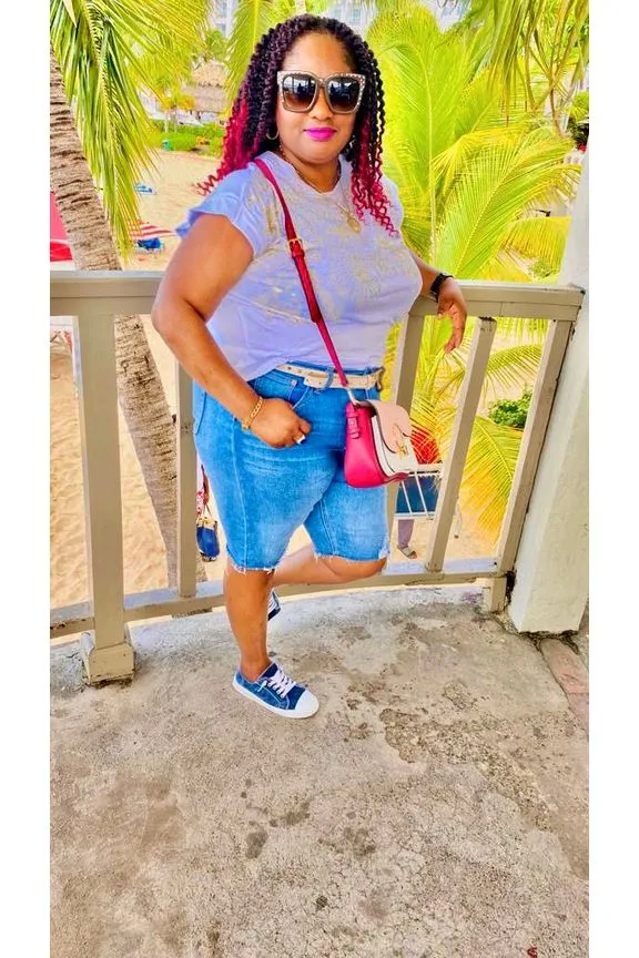 Bermuda Denim Shorts.