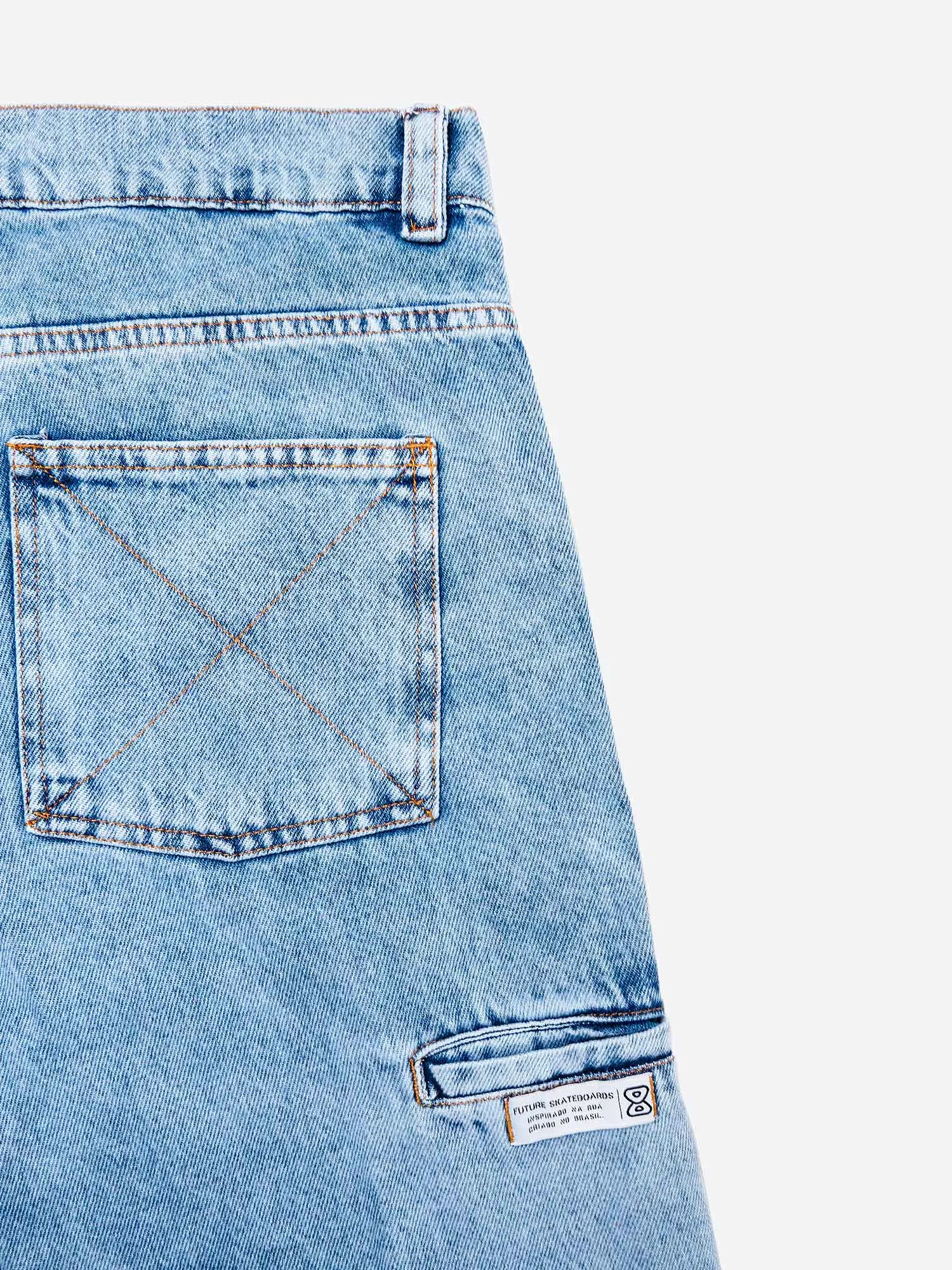 Bermuda Jeans Azul 93/Gs