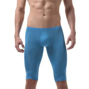 Body Sculpting Type Sexy Men's Ultra-Thin Ice Silk Sleep Bottoms