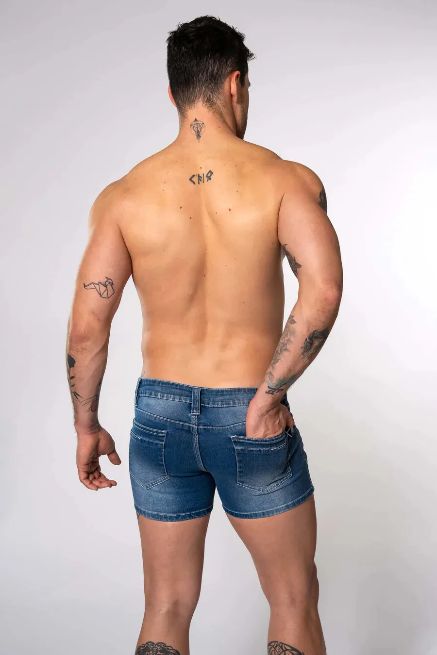 Ceetee 4" Denim Short (Sky)