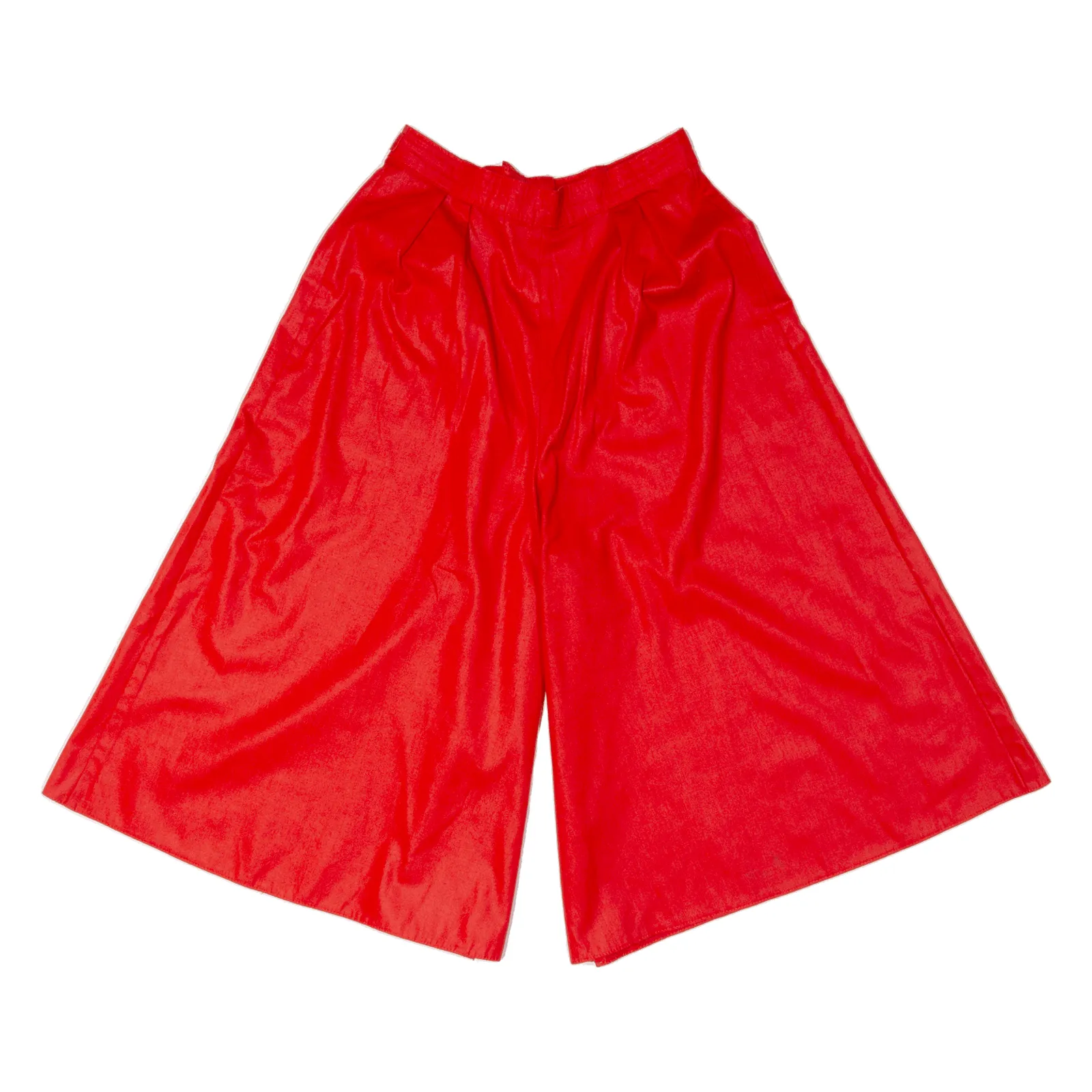Culottes Womens Boyfriend Shorts Red Loose S W27