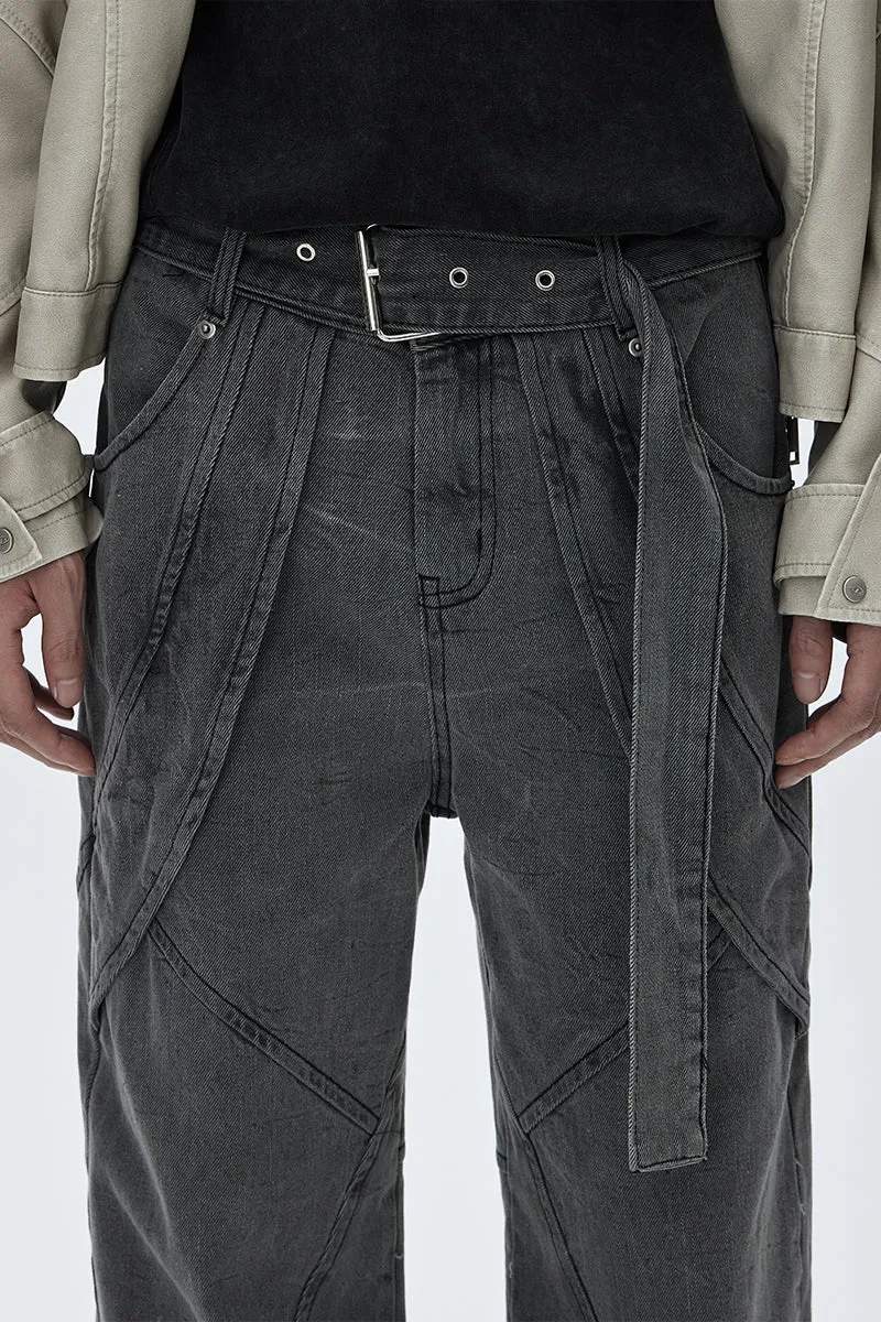 Dismountable Belt Jeans