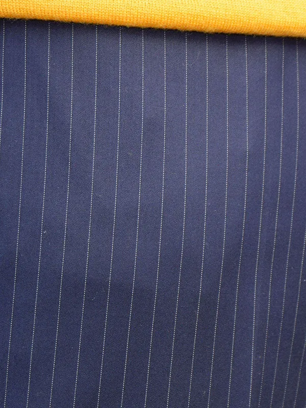 Get Up Navy Pinstripe Slim Fit Trousers