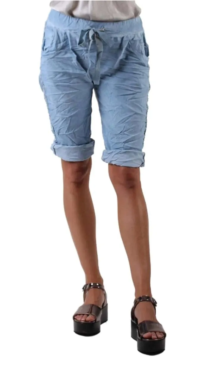 Gigi Moda Perno Bermuda Shorts With Studs