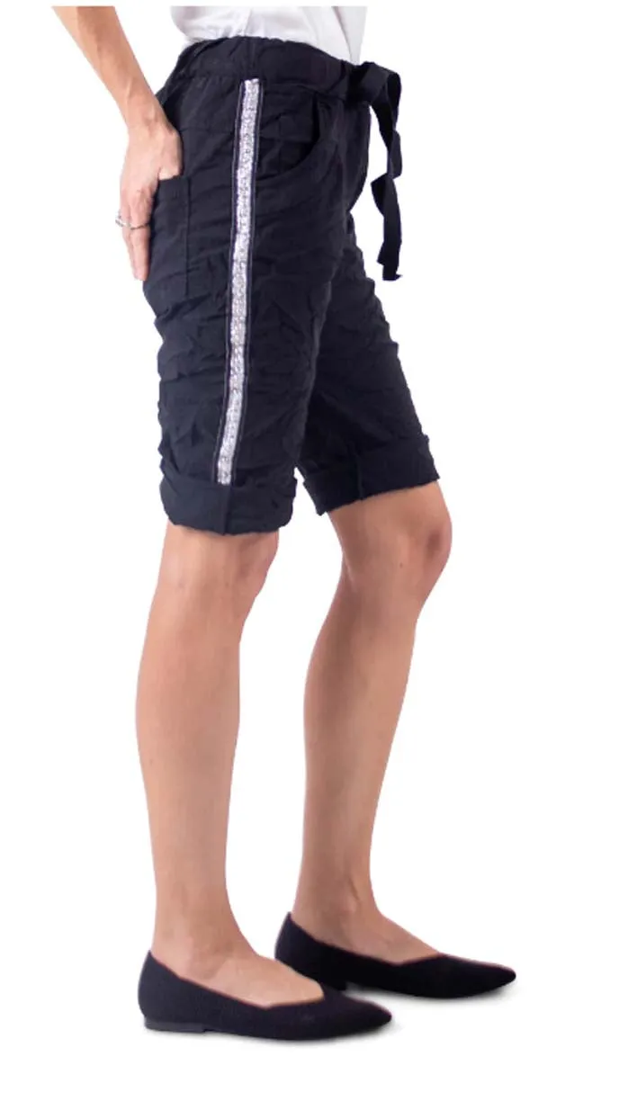 Gigi Moda Perno Bermuda Shorts With Studs