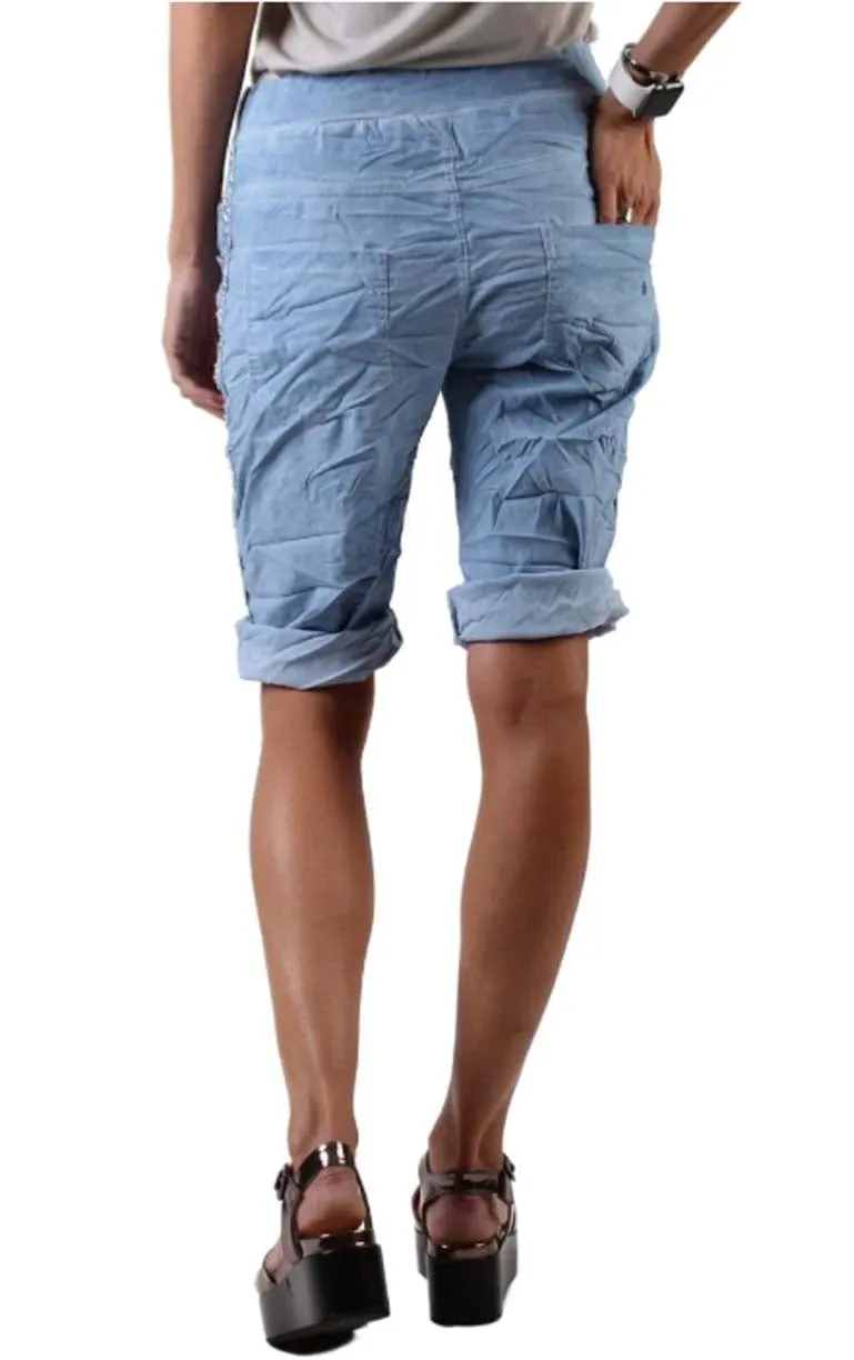 Gigi Moda Perno Bermuda Shorts With Studs
