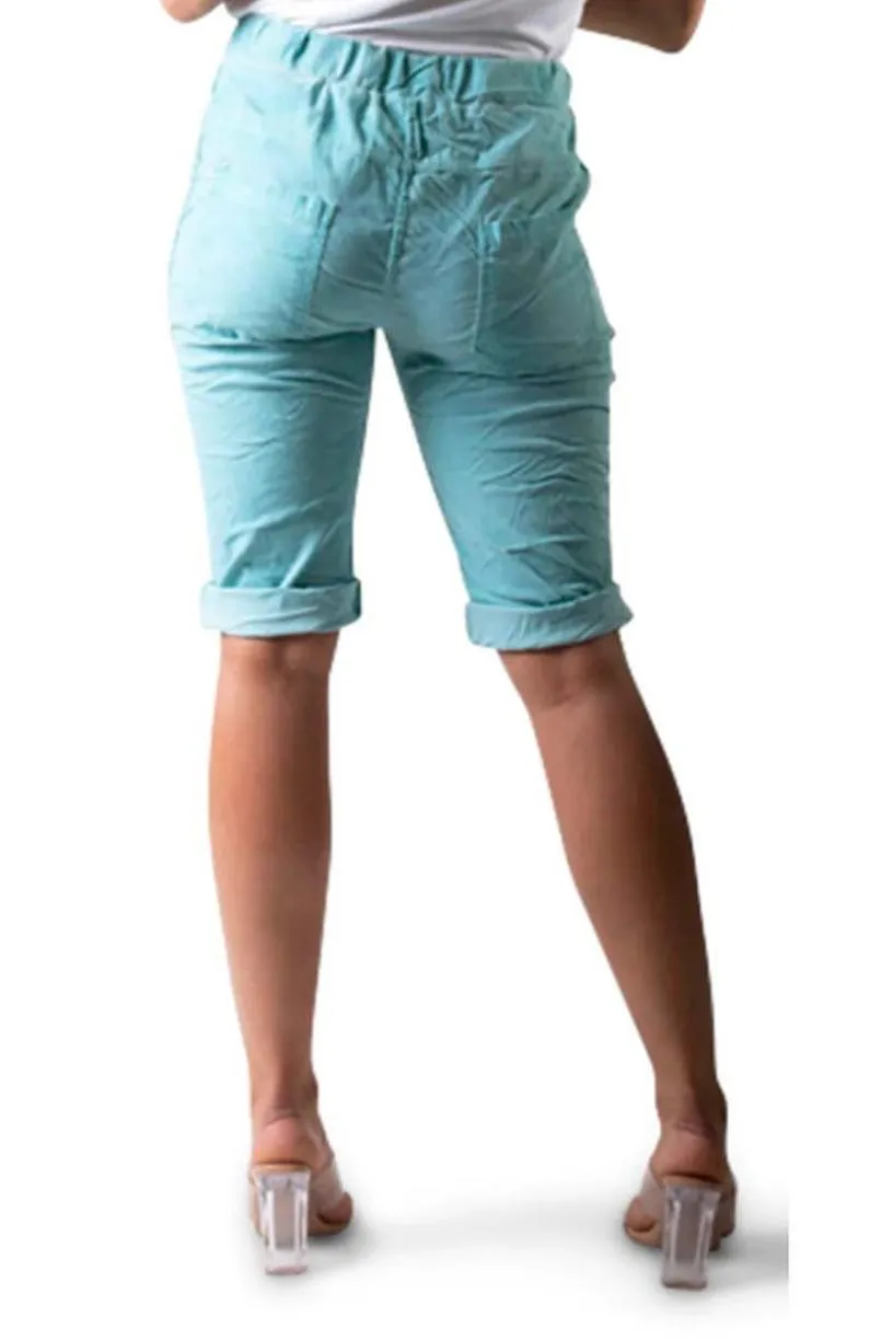Gigi Moda Perno Bermuda Shorts With Studs