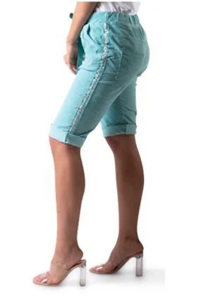 Gigi Moda Perno Bermuda Shorts With Studs