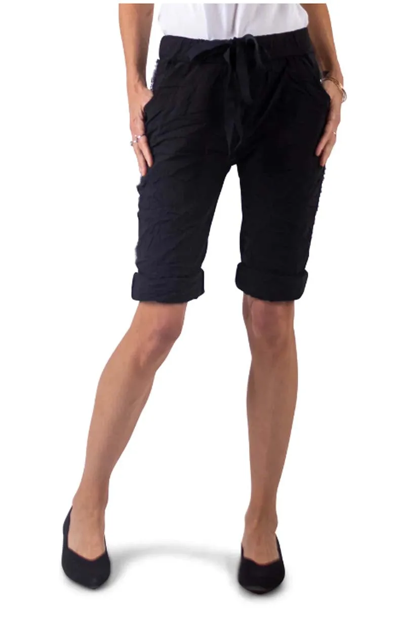 Gigi Moda Perno Bermuda Shorts With Studs