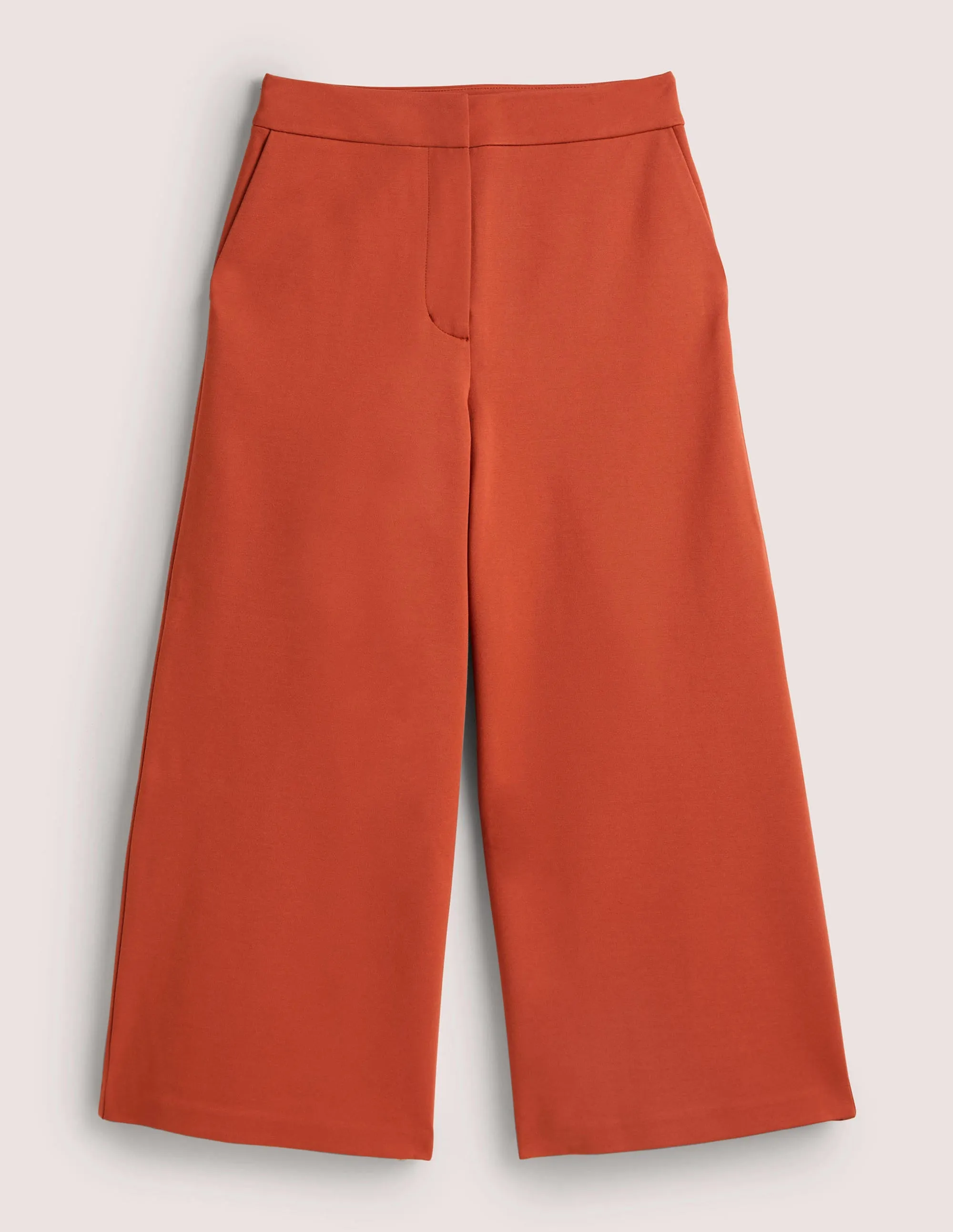 Jersey Wide Leg Culottes-Chilli Oil
