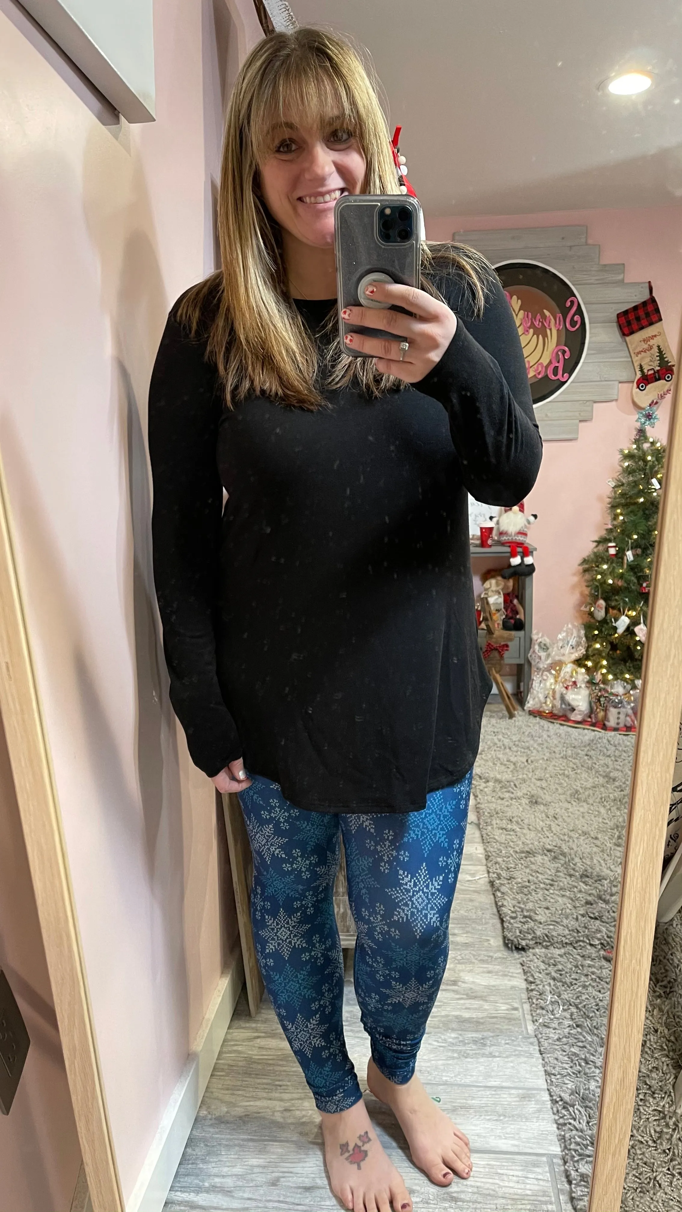 Knitted Snowflake Legging