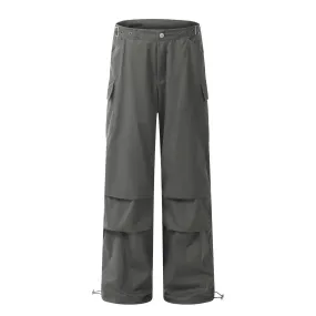 Loose Pleated Paratrooper Pants Men's Workwear