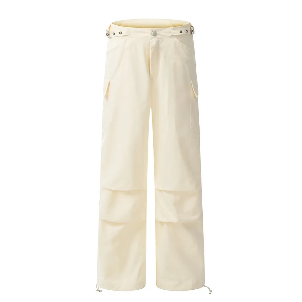 Loose Pleated Paratrooper Pants Men's Workwear