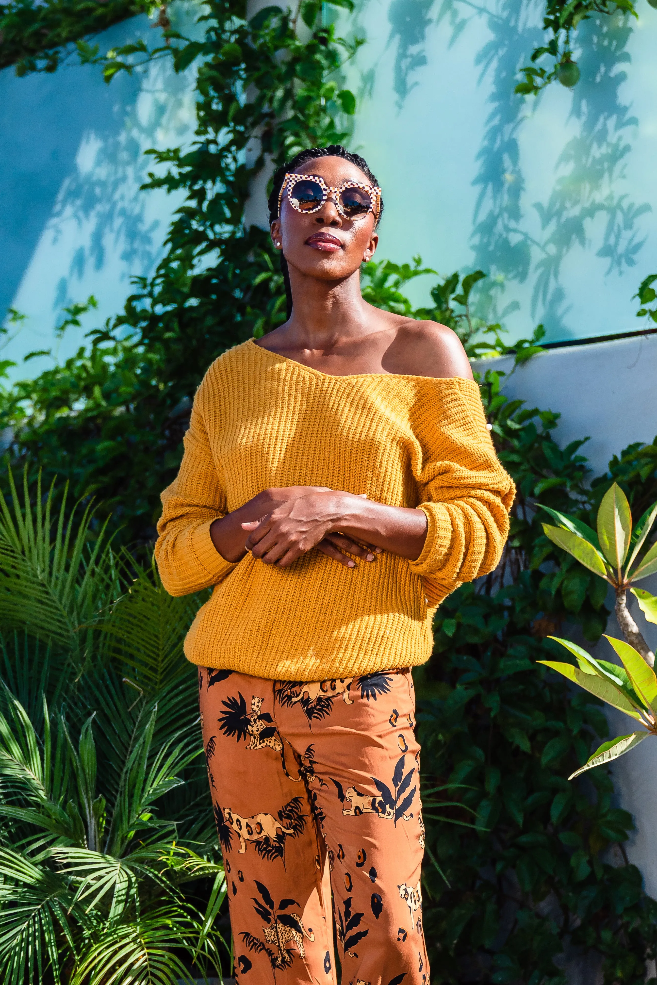 Lucy Leopard Bellbottom Trousers