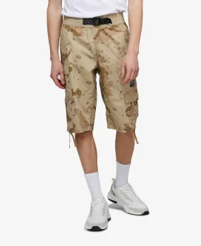 Men's Pull Cargo Shorts with Adjustable Belt 2 Piece Set Ecko Unltd beige