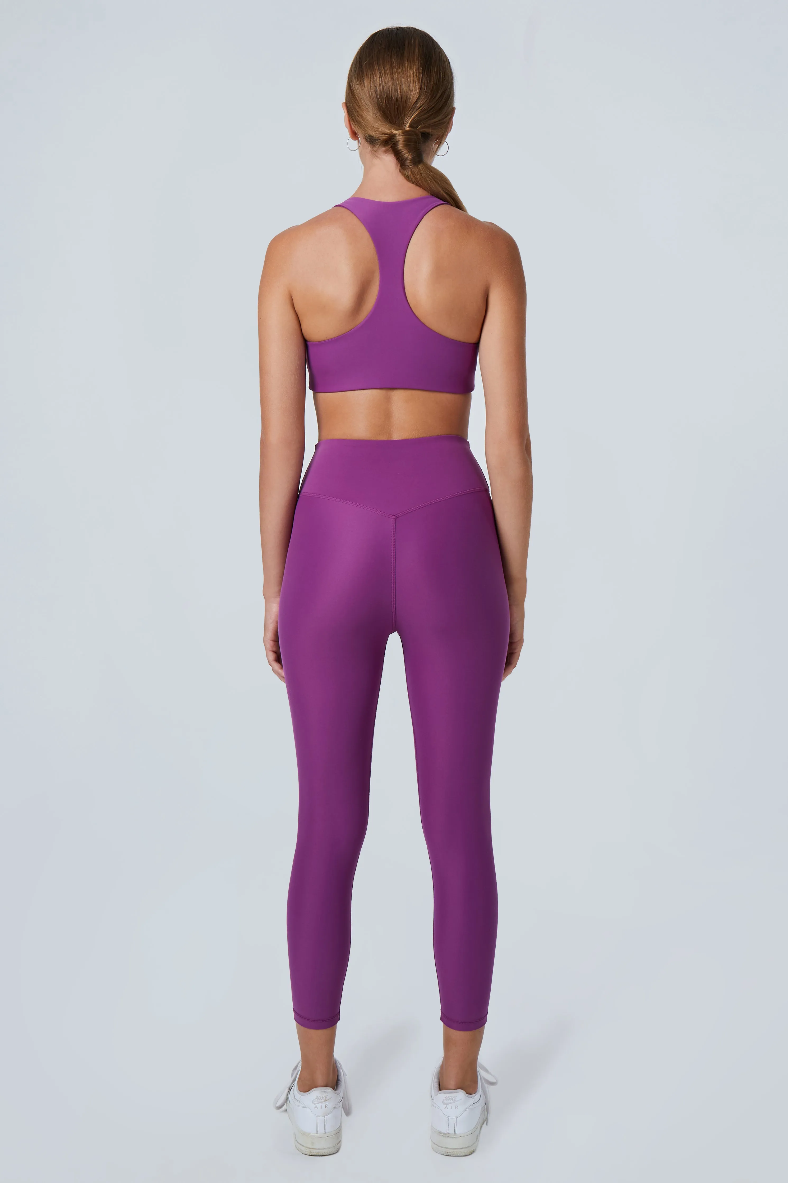 Mila 7/8 Length Leggings | Recycled Nylon | Plum