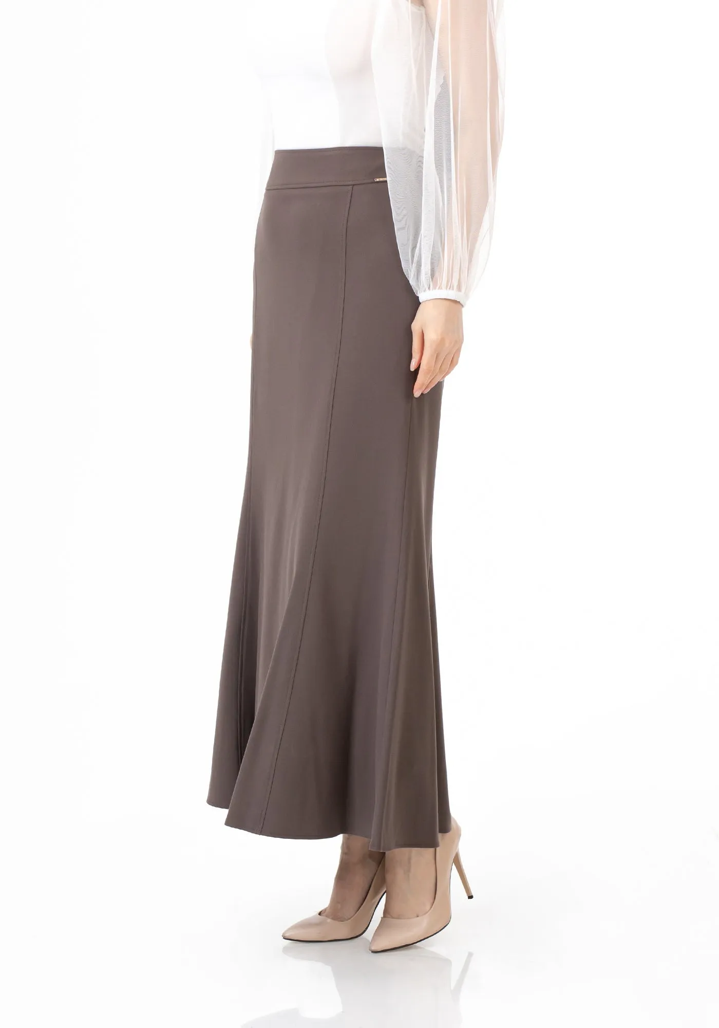 Mink Fishtail Maxi Skirt | Regular & Plus Size