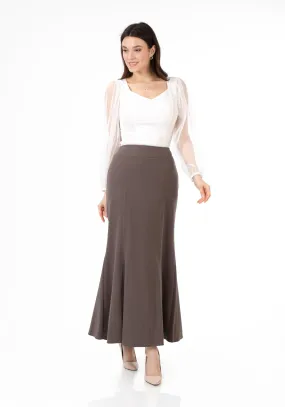 Mink Fishtail Maxi Skirt | Regular & Plus Size