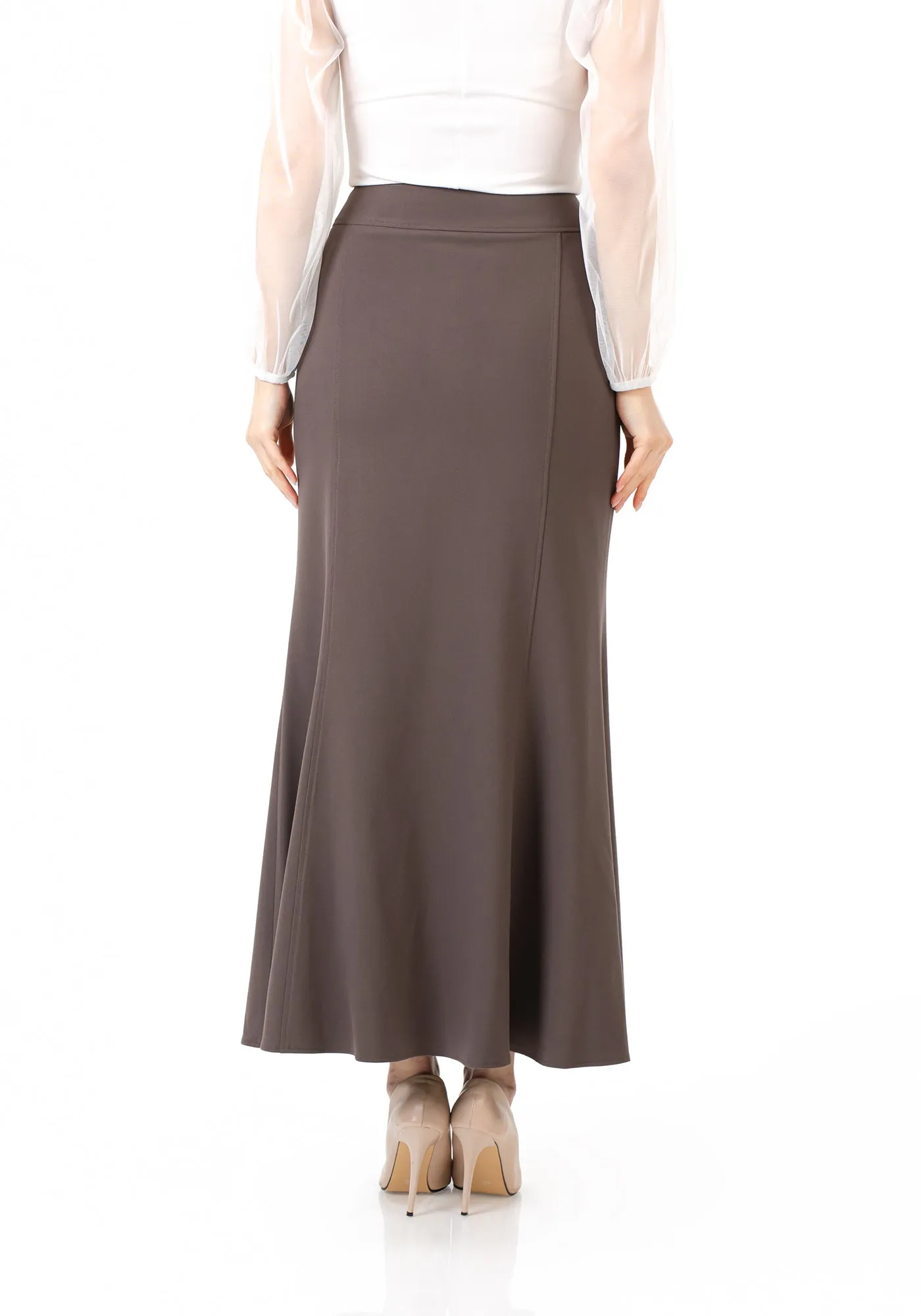 Mink Fishtail Maxi Skirt | Regular & Plus Size