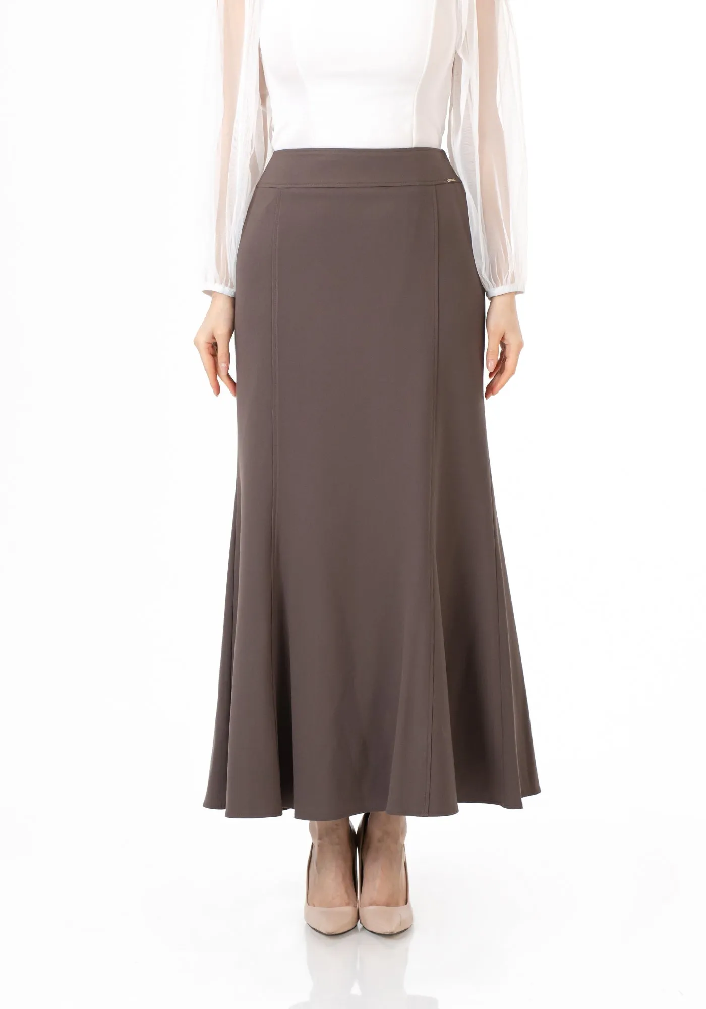 Mink Fishtail Maxi Skirt | Regular & Plus Size