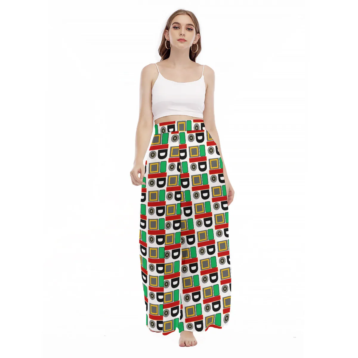 OD Print Women's High Waist Wide Leg Culottes NPT2