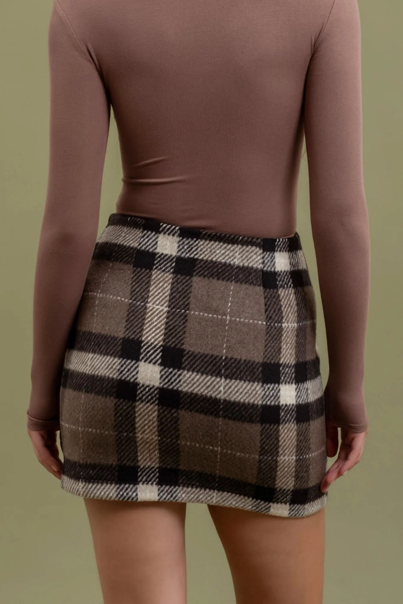 PLAID MINI SKIRT