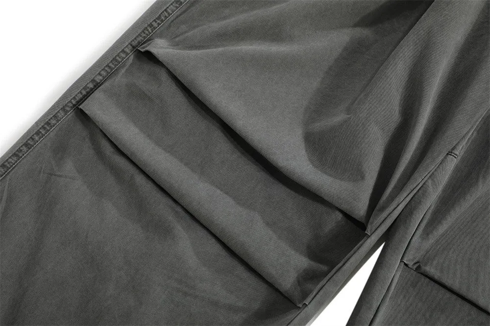 Pleated Paratrooper Casual Trousers For Men