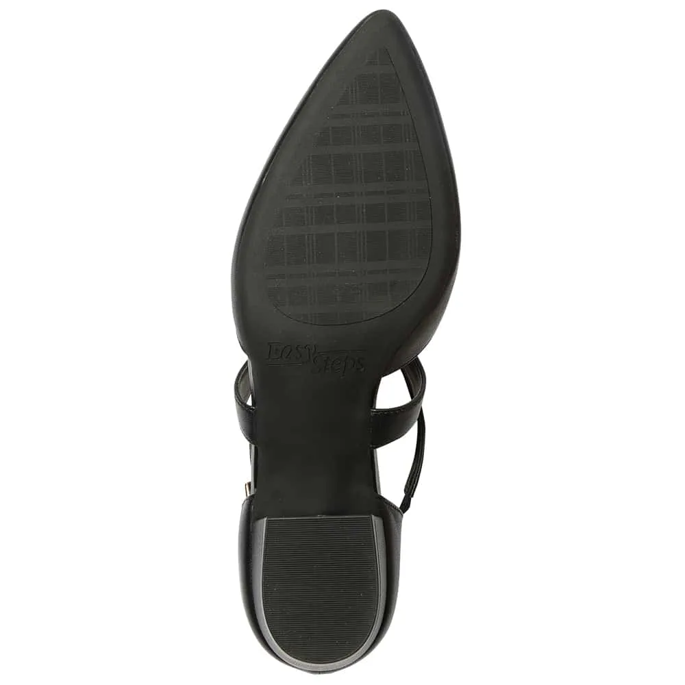 Renee Heel in Black Leather