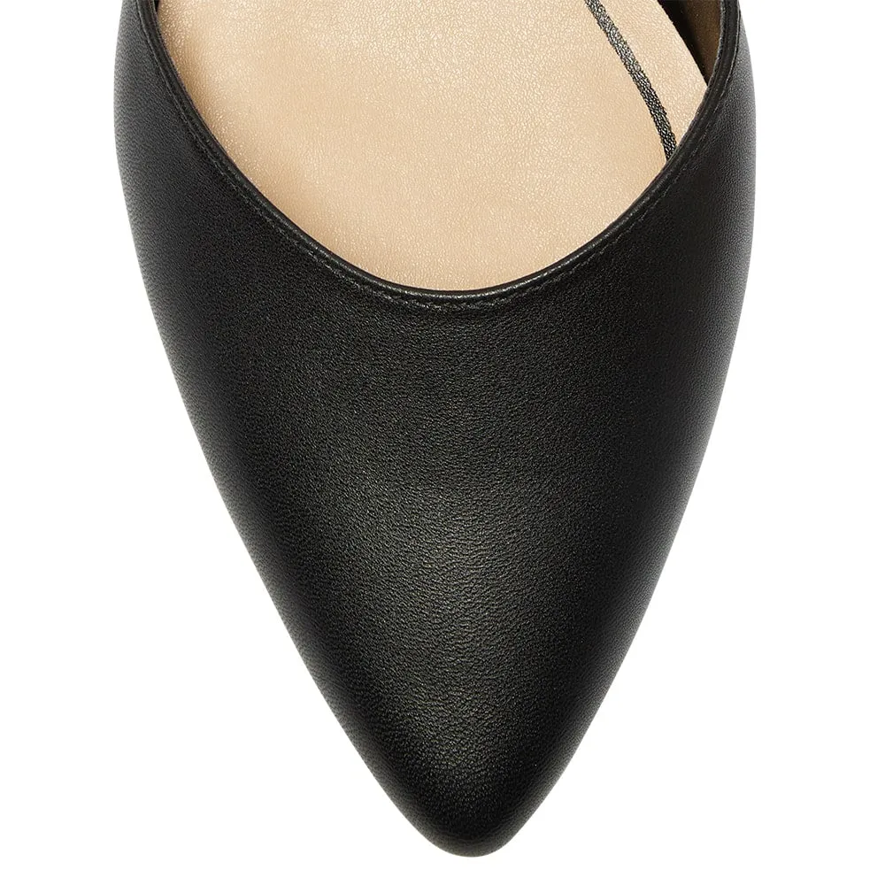 Renee Heel in Black Leather