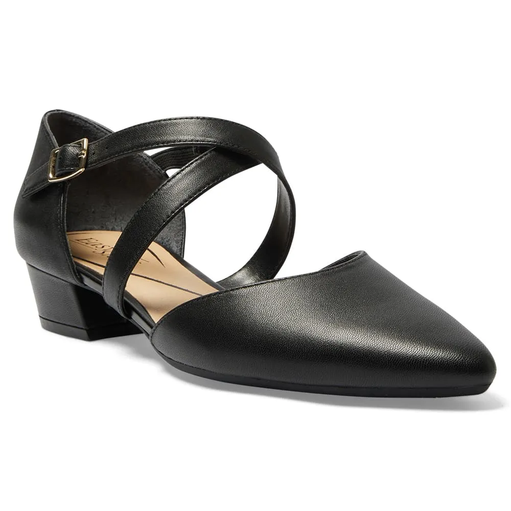 Renee Heel in Black Leather