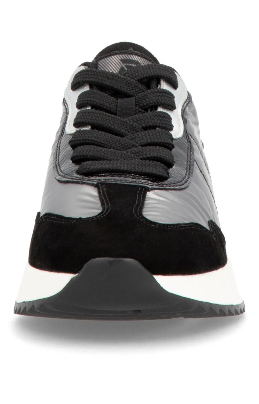 Rieker Trainer in Silver and Black