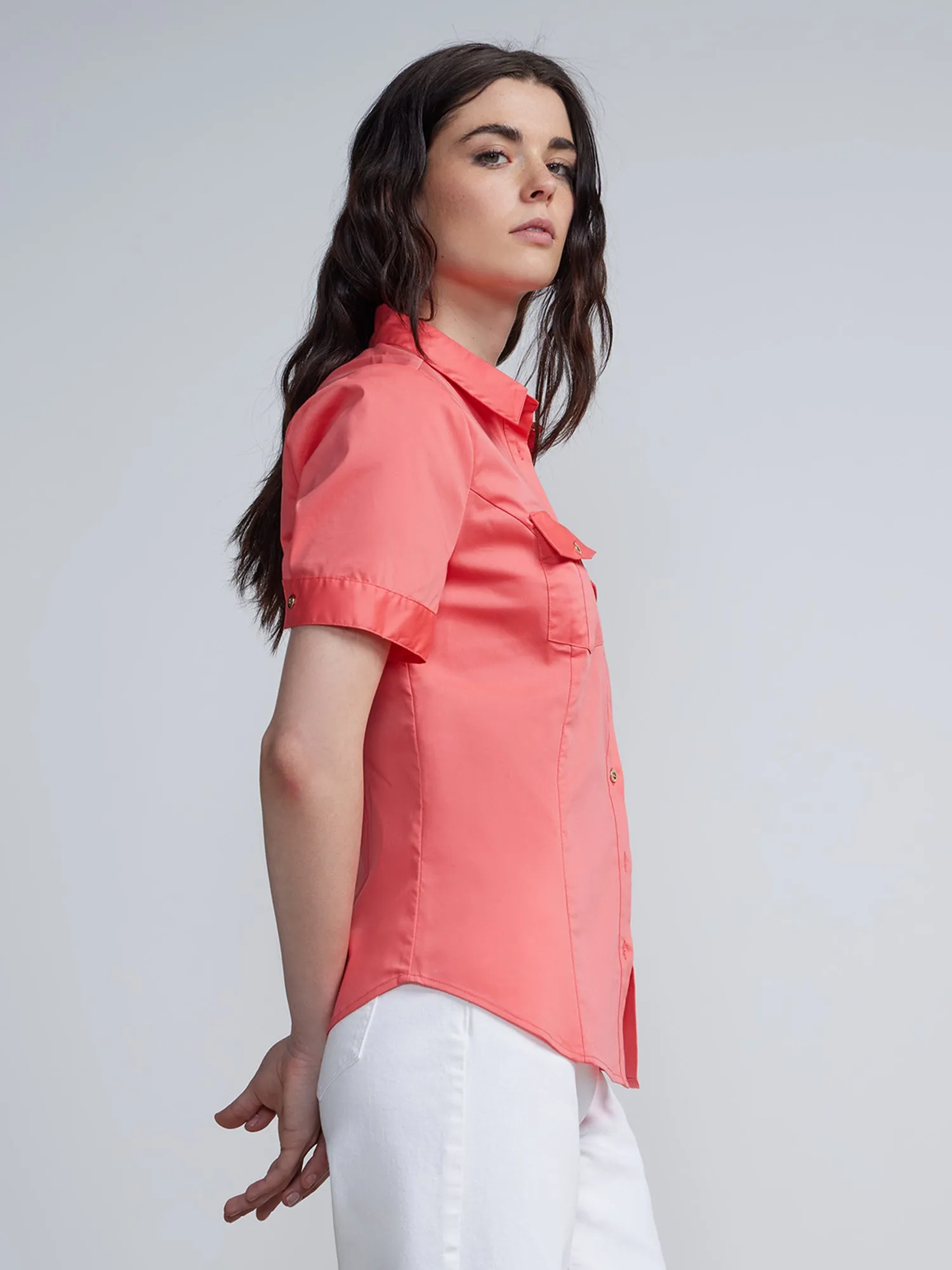 Tall Short Sleeve Two Pocket Shirt -  NY&C Madison Shirt®