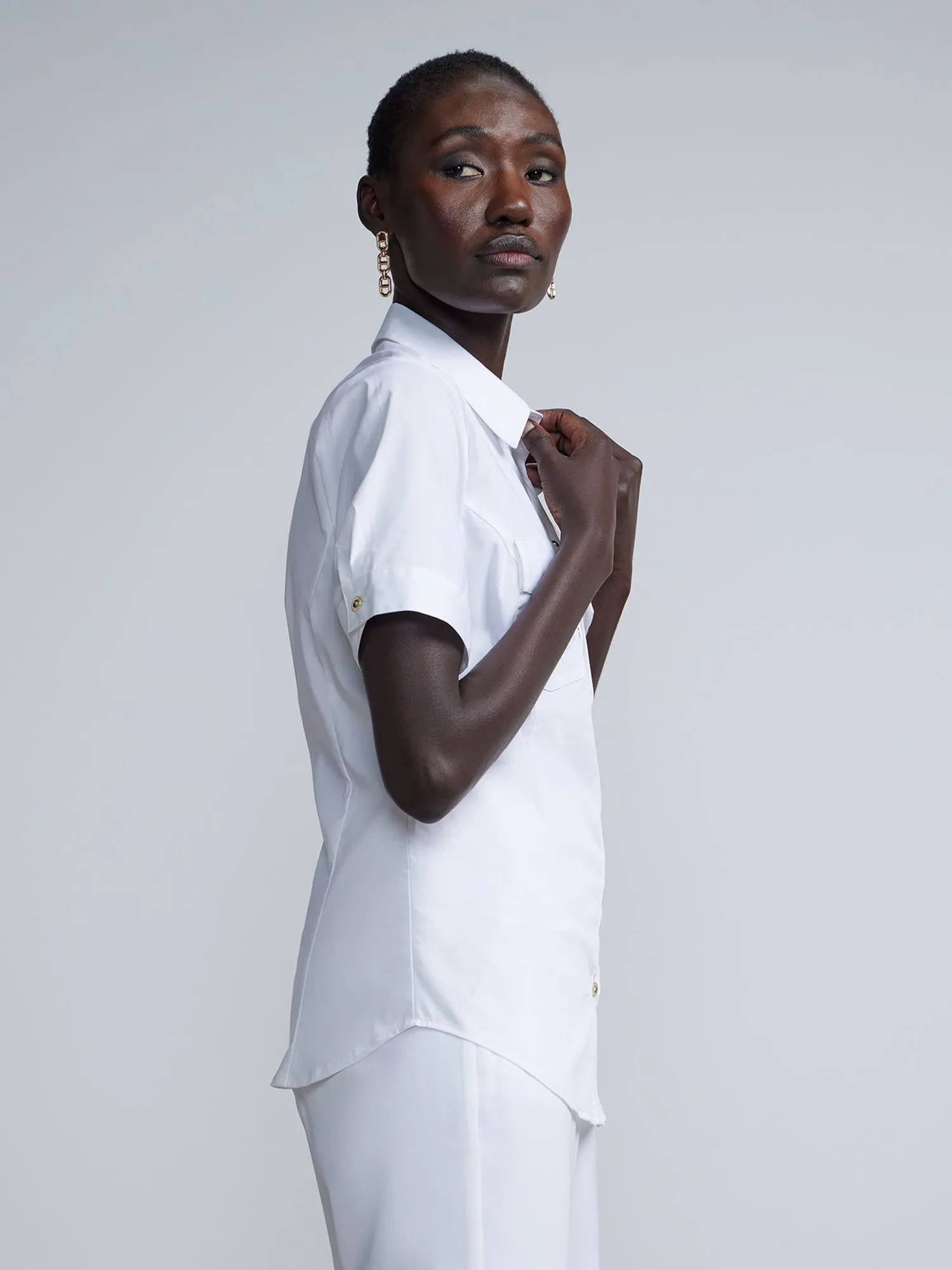 Tall Short Sleeve Two Pocket Shirt -  NY&C Madison Shirt®