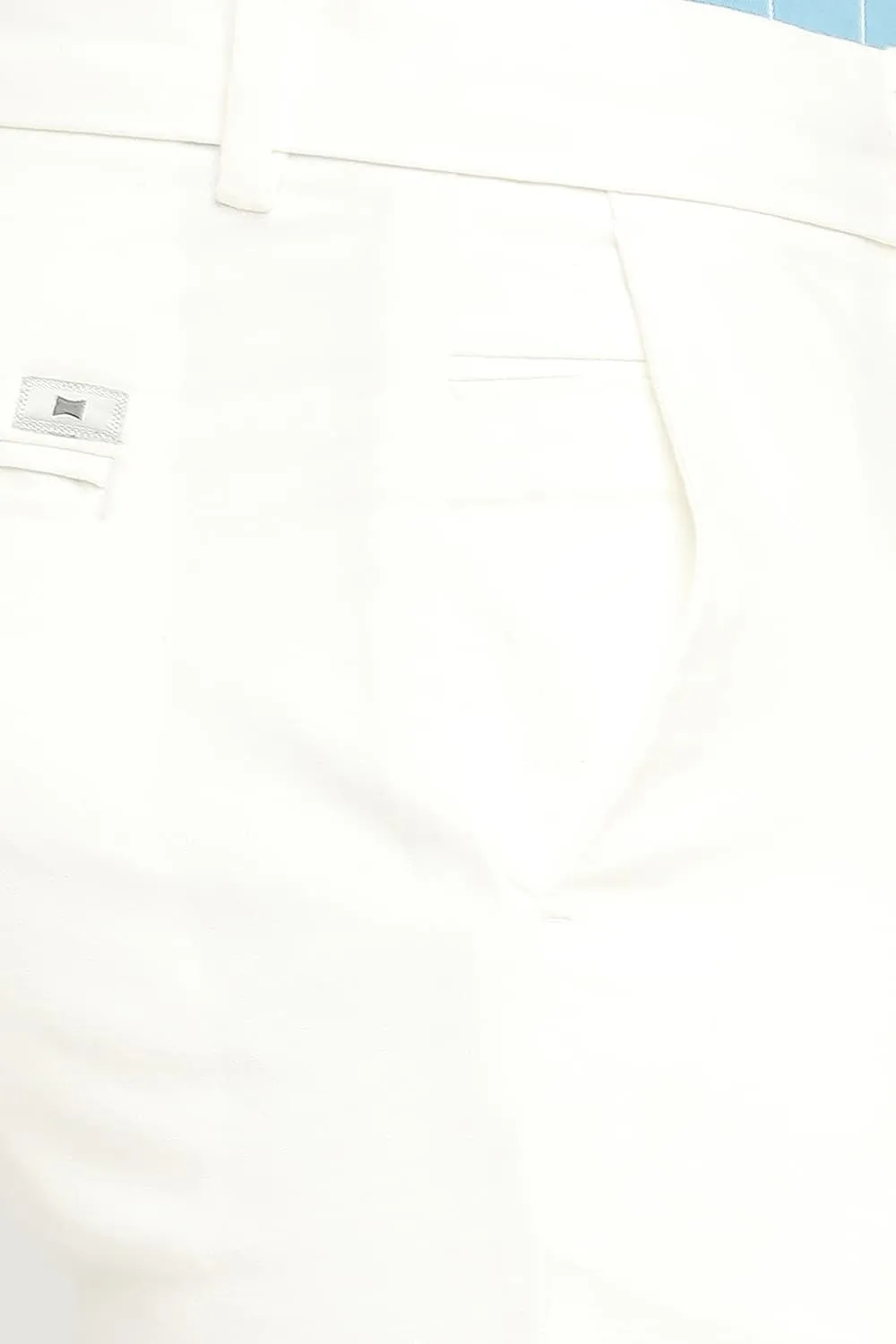 Tapered Fit Cotton Viscose Stretch Dobby Trousers