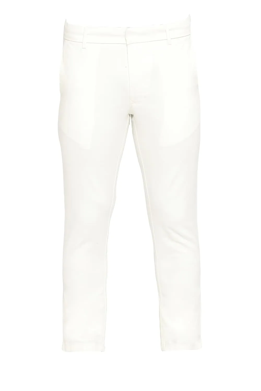 Tapered Fit Cotton Viscose Stretch Dobby Trousers