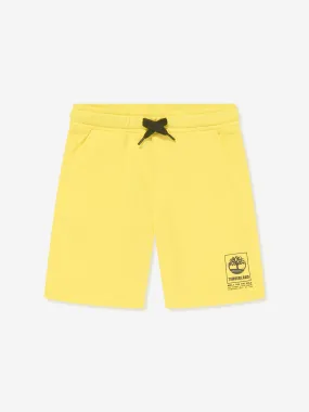 Timberland Boys Logo Bermuda Shorts in Yellow