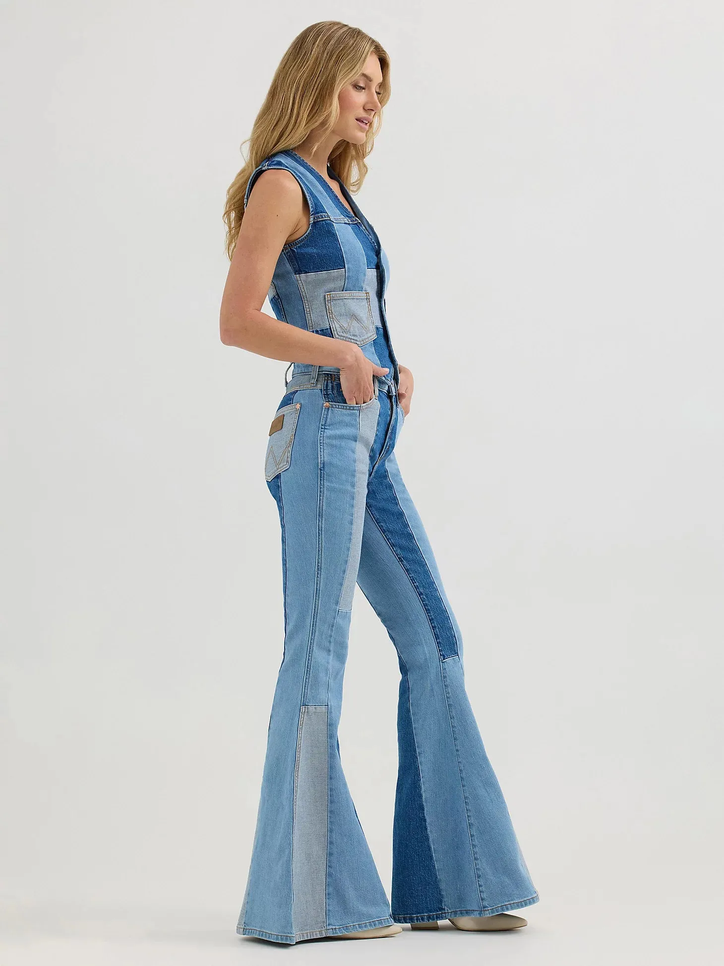 Women's Wrangler LW Patchwork Flare Jean